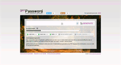 Desktop Screenshot of genpassword.com