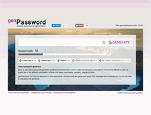 Tablet Screenshot of genpassword.com